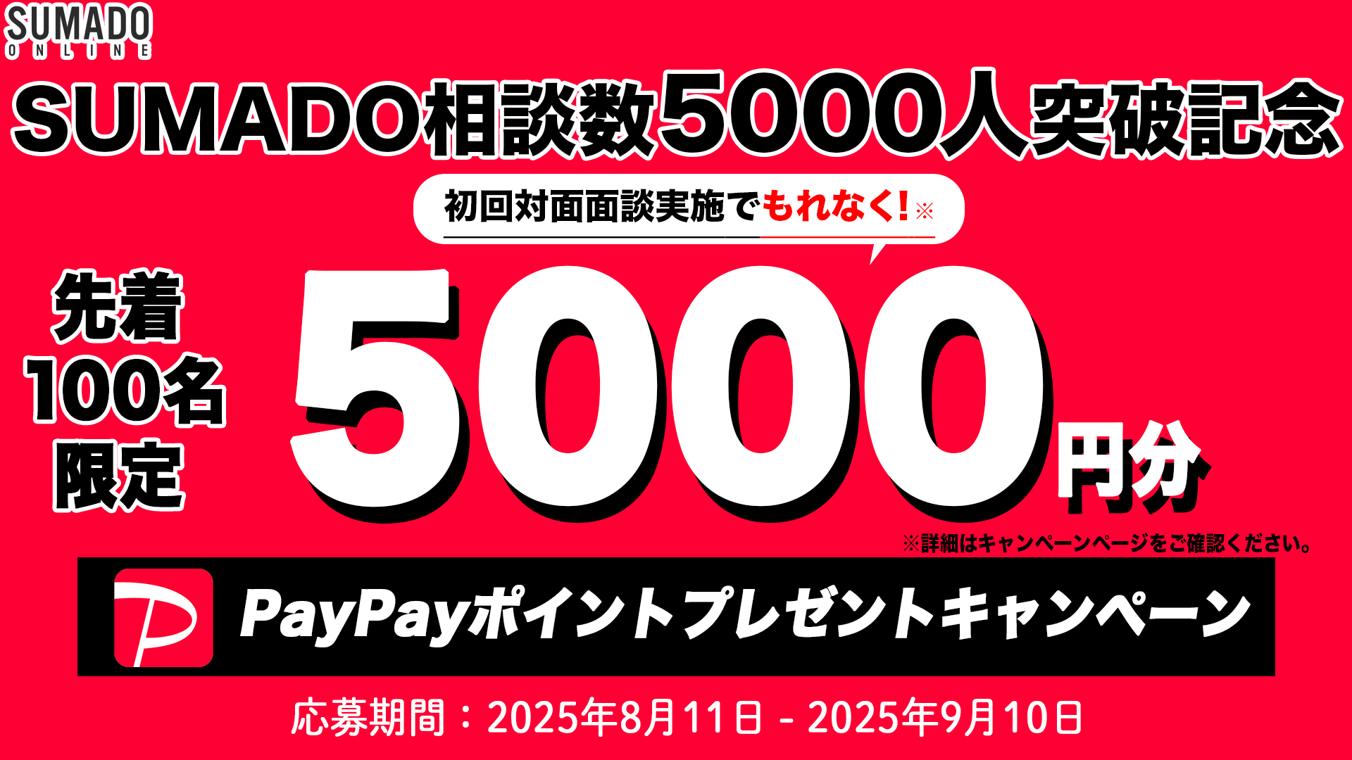 PayPayポイント5000円分プレゼント